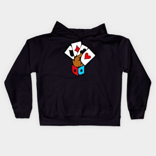 Hand card magic Kids Hoodie